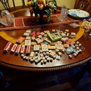 Huge Rubber Stamp Lot Wood Mounted Holiday Nature Studio G Hampton Art Hero Arts